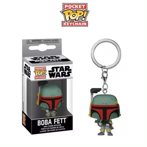 Funko Pocket Pop Boba Fett Star Wars - Figura de Colección de 4 Cm de PVC Resistente - 1