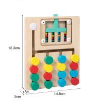 Juego De Memoria Para Niños Montessori Tablero De Rompecabezas Deslizante Juguete De Viaje Para Niños Y Niñas Colorido Desafío Cerebral - details 11