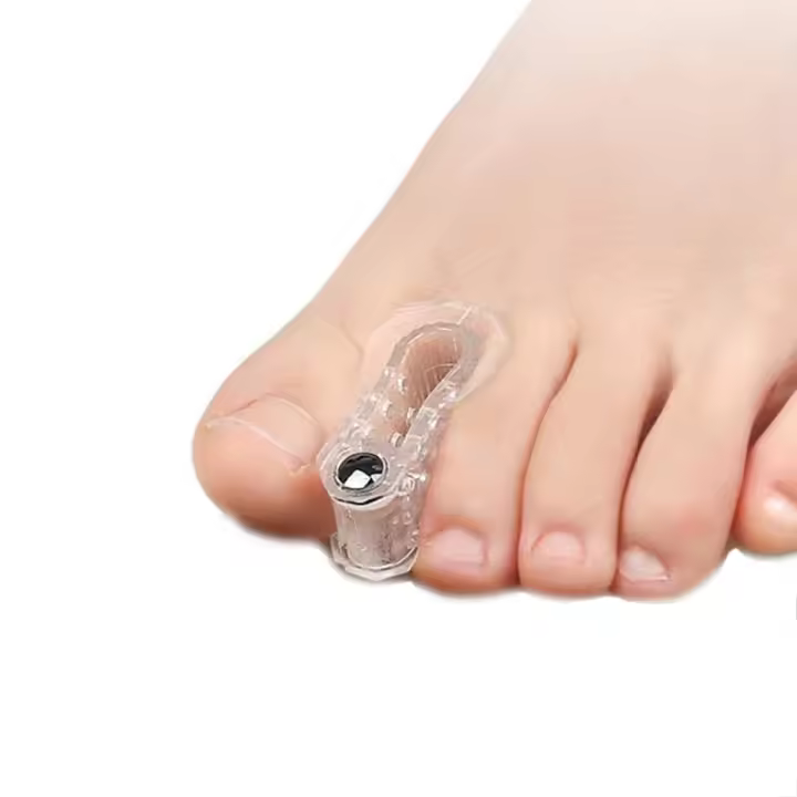 Corrector De Ballena Hallux Valgus 2pcs Separador De Dedos Del Pie Corregidor De Dedos Del Pie Herramienta De Cuidado Del Pie Silicone - 1
