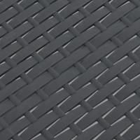 vidaXL Mesa de jardín PP ratán gris antracita 58x58x41 cm - details 3