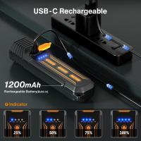 LED recargable interior con 6 Modos, el interior extremadamente brillante LED con COB y luz roja, Lámpara de trabajo para más alto, Coche, emerge, camping en Aire Libre - details 1