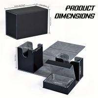 Caja De Naipes Con Caja De Dados Capacidad Para 200 Cartas Dobladas PU Cuero Caja De Colección Para Juegos De Naipes Magic - details 3