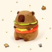 Muñeco De Peluche Capibara Hamburguesa Juguete Suave Simulación Anime Animal De Peluche Kawaii Regalo Para Niños - details 3