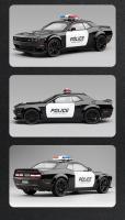 Dodge Challenger SRT Police Car 1:22 Escala Coche De Metal Diecast Regalo Para Niños Decoración Vehículo Juguetes C385 - details 11