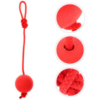 Bola De Goma Elástica Para Perros Juguetes Resistentes Mordedura Entrenamiento Molar Para Puppies Suministros De Mascotas Roja - details 0