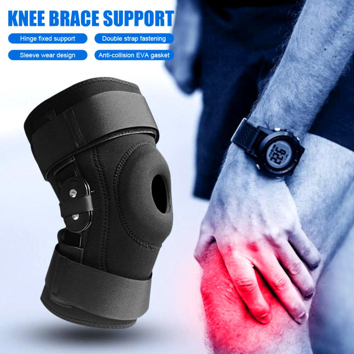 1Pcs Hinged Knee Brace Support Gel Patella Support with Removable Dual Side Stabilizers Relieves Arthritis Meniscus Tear ACL