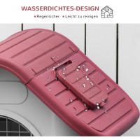 Caseta exterior para mascotas, Caseta para Perros with trampilla en El Techo, Puerta Grande, Refugio para Perros Pequeños, Establo para animales Pequeños, circulación de Aire, imperable, color Rojo - details 2