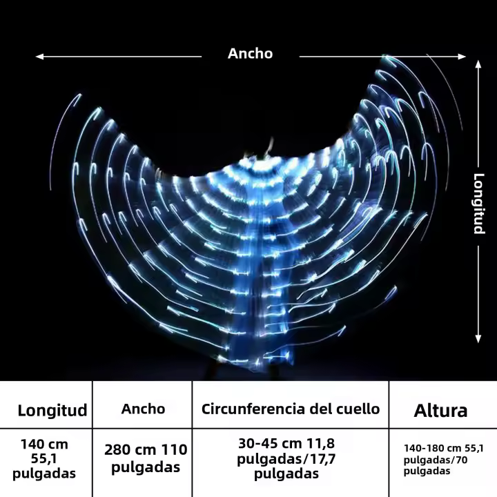 Alas De Hada LED Para Danza Colores De Mariposa Traje De Fiesta Para Niños Actuación En Escenario Danza Del Vientre Carnaval Prop De Fotografía - 1