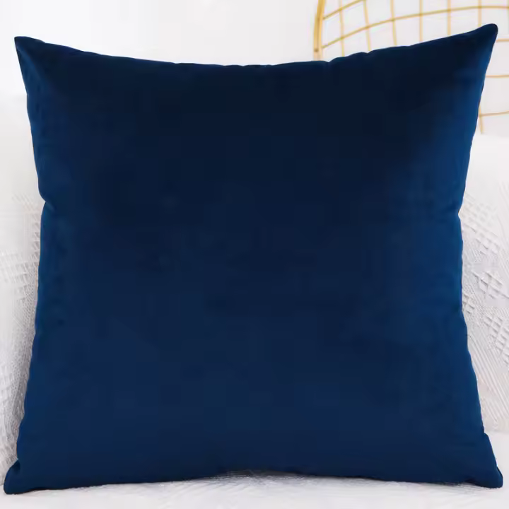 Funda De Cojín De Veludo Decorativa Para Sofá Y Dormitorio Tamaño 40x40/45x45/50x50/30x50/55x55/60x60 Cm Estilo Sólido Material Poliéster 100% - 1