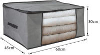Pack de 6 Bolsas de Almacenaje Multiusos con Cremallera – Organizadores de Ropa, Edredones y Mantas – Diferentes Medidas 45x30x20 cm, 45x45x20 cm, 60x45x30 cm y 100x50x15 cm– Cajas Plegables para Armario, Mudanza y Cambio de Temporada - details 5