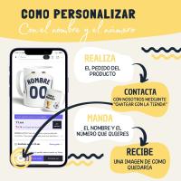 DEREGALOOS Taza de Fútbol Personalizada del F.C Real Madrid para forofos y aficionados - details 0