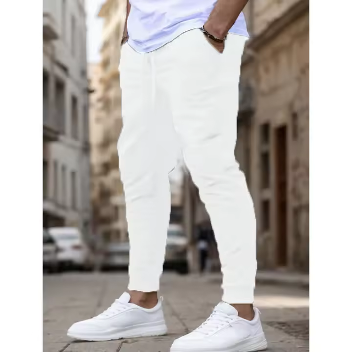 Pantalones Casuales Para Hombre Verano Transpirables Ideales Para Correr Y Fitness Con Bolsillos Talla Media Estilo Casual - 1