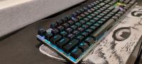 Teclado Mecánico GK410 De 104 Teclas Panel Metálico Luz RGB Verde Negro Té Juegos Completo Sin Impacto Para Computadora - details 9