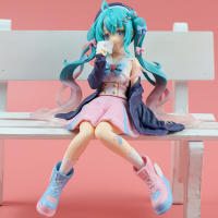 Figura De Anime Hatsune Miku En Posición De Sakura Rosa PVC Modelo Juguete Decorativo Regalo Para Niños Cumpleaños - details 2