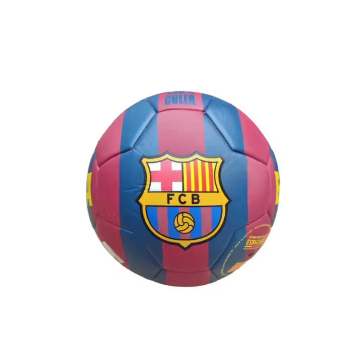 Balón Fútbol Club Barcelona franja roja escudo grande grande talla 5 similar al reglamentario producto oficial BFCB5067 - 1