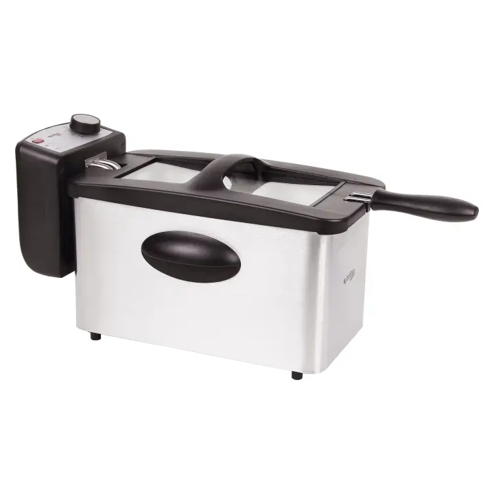 Cofan Freidora Eléctrica | Modelo Riaza | Fabricada en Acero Inoxidable cepillado | 2000 W | Capacidad 3 L - 1