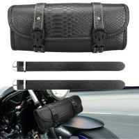 Bolsa De Sillín De Motocicleta De Cuero PU Con Patrón De Cocodrilo Bolsa De Equipaje Para Harley Sportster Chopper Bobber Cruiser - details 4
