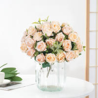 10 Rosas De Seda Artificiales Para Scrapbooking Flores Para Decoración De Hogar Y Fiestas Boda Aniversario Regalo De Cumpleaños Decoración De Navidad - details 4