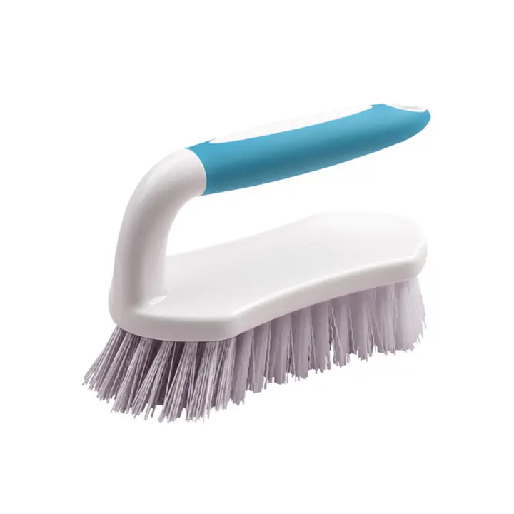 Cepillo De Limpieza Con Cepillos Rígidos Y Flexibles Frosted Mango Cómodo Duradero Para Baño Ducha Lavabo Alfombras Pisos - 1