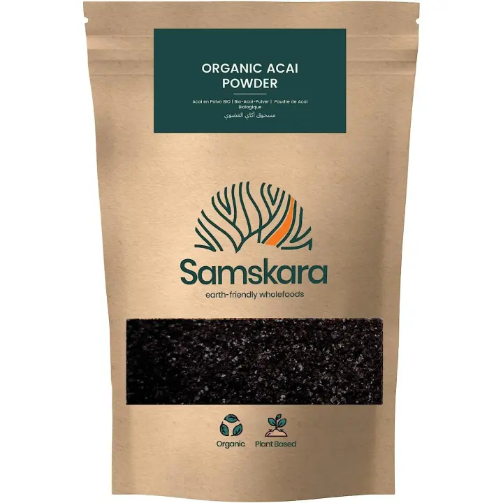 Acai en Polvo Ecologico SAMSKARA Organic Acai Powder Bio - 1