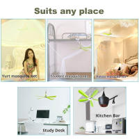 Ventilador De Techo Silencioso Con 5 Hojas Y Alcance De 1.8m Para Acampar Cama Dormitorio Y Tent 220V Instalación En Techo - details 10