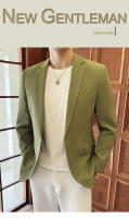 Chaleco De Negocios Para Hombre En Color Sólido Ajustado Moda 2024 Chaqueta Individual Elegante Ropa Masculina De Otoño Invierno - details 9