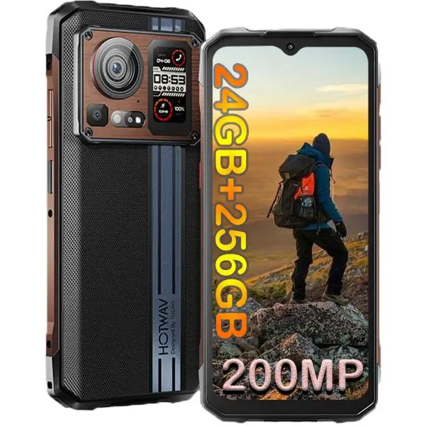 Moviles Resistentes HOTWAV Cyber 15 24GB+256GB 6280 mAh/33W Smartphone 200MP+24MP Visión Nocturna Teléfonos - 1