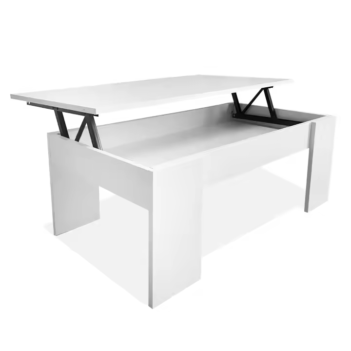 Mesa de Centro Elevable Nyana Home | Mesa Multifuncional con Almacenaje Oculto | Tapa Superior Elevable | Salón Cuarto de Estar | Fácil Apertura | Bisagras Metálicas | Funcional y Versatil - 1