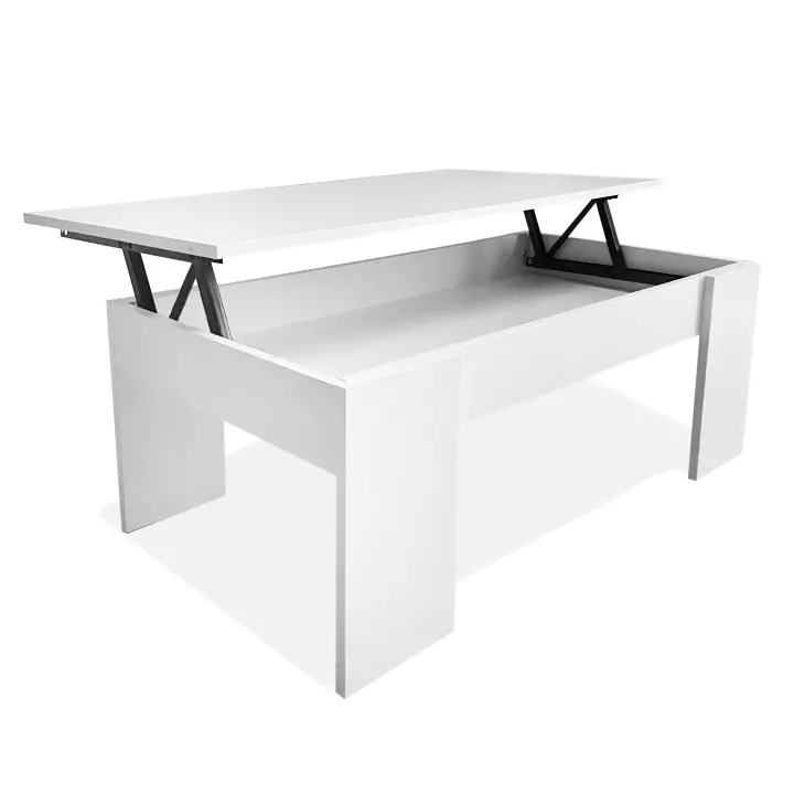 Mesa de Centro Elevable Nyana Home | Mesa Multifuncional con Almacenaje Oculto | Tapa Superior Elevable | Salón Cuarto de Estar | Fácil Apertura | Bisagras Metálicas | Funcional y Versatil - 1