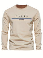 Sudadera De Cuello Redondo Para Hombre Con Estampado De París Ajuste Suelto Casual Para Otoño E Invierno Sudadera Cálida Con Capucha - details 12