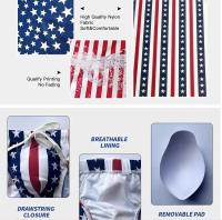 Bikini Briefs De Natación Para Hombre Estilo American Flag Print Sexy Shorts De Playa Traje De Baño Con Patrón De Estándares - details 9