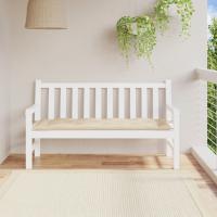 vidaXL Cojín de banco de jardín tela Oxford azul 150x50x7 cm en color Azul claro/Crema/Beige y más | acolchados duraderos para sofás de jardín terraza exterior - details 2