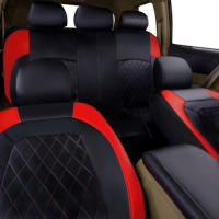Funda de asiento de Coche de Ocho plazas con borde de Diamantes de una sola Línea, Cuero syntético, Cuero artificial - details 25