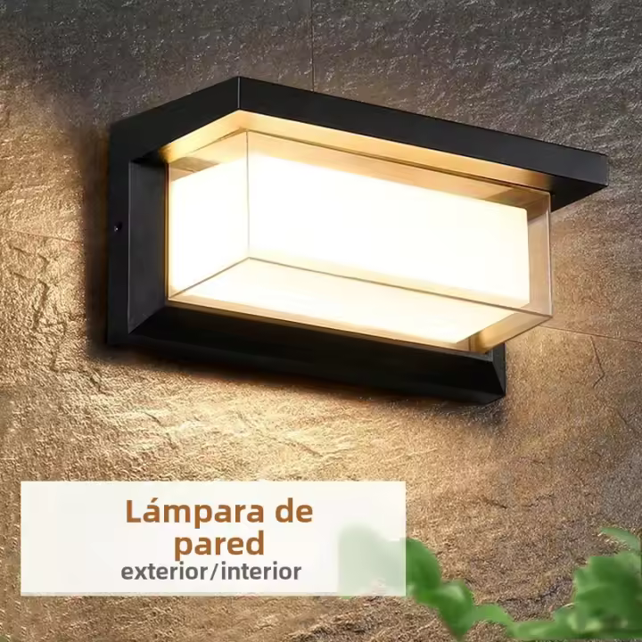 Lámpara De Pared Exterior LED Impermeable IP66 Con Sensor De Movimiento Iluminación Moderna Para Porche Balcón Jardín - 1