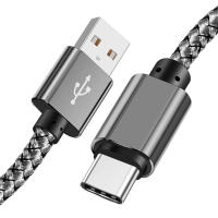 Cable De Carga Rápida De Nylon USB a a Tipo C Para Huawei Samsung Android 1M 2M 3M Transmisión De Datos Dispositivo De Carga TypeC - details 11