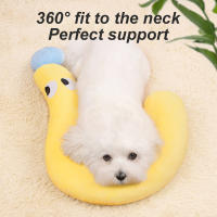 Almohada Para Mascotas Pequeñas U-Cuadrada Protector De Cuello Para Sueño Profundo Perro Gato Pupusa Almohada De Cabeza Para Descanso Pet Supplies - details 3