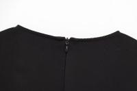 Vestido Midi Elegante De Verano Para Mujer TRAFZA Sin Mangas Con Cinturón Y Abertura En La Frontera Estilo Slim Cierre De Cremallera En La Espalda - details 10
