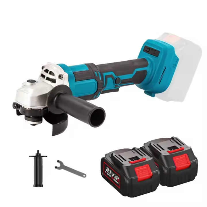 125mm Amoladora angular inalámbrica, 1000W máquina de corte eléctrica sin escobillas,13000RPM herramientas de carpintería para batería de 18V Makita - 1