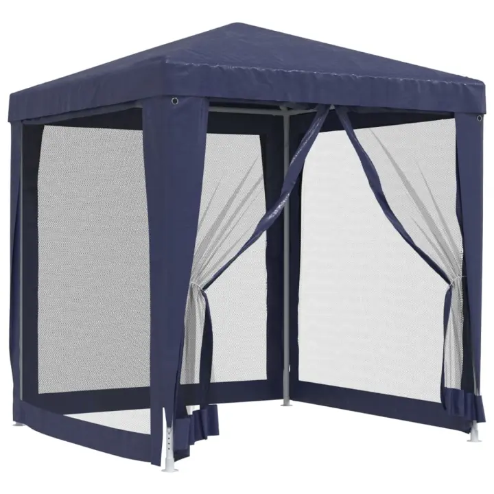 vidaXL Carpa Celebraciones con 4 Paredes de Malla 2x2m Fiesta Jardín Color Blanco,  Antracita,  Azul y mas - 1