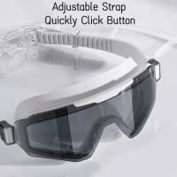 Nuevos Gafas De Natación Estilosas Con Marco Grande Protección UV Impermeables Visión HD Para Adultos Hombres Y Mujeres - details 4
