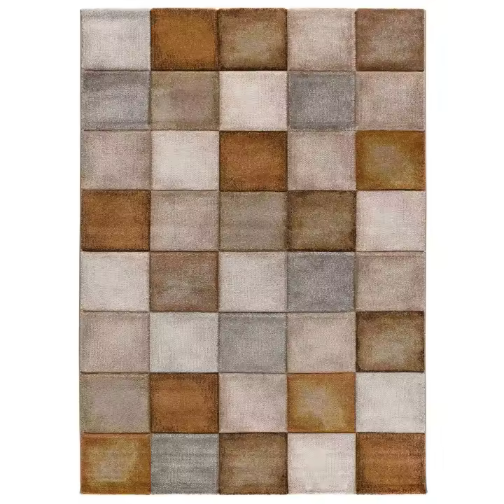 ATTICGO Alfombra de Interior Estilo Geométricas en Caldera - LENA 22605 | 80X150, 120X170, 160X230, 200X290 cm - 1