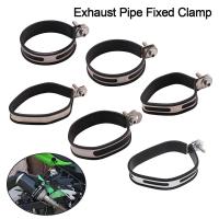 Apoyo De Tubo De Escape Para Motocicleta Universal Aro Fijo Accesorio De Motorbike Correa Soporte De Ancilota De Acero Inoxidable / Fibra De Carbono - details 1