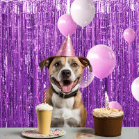 Juego De 1 Pieza De Cortina De Foil Dorado De 9.8 Pies Para Fondo De Fotografía De Cumpleaños Decoración De Fiesta Streamers De Aluminio - details 44