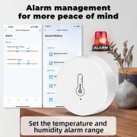 Sensor Inteligente Zigbee Tuya Para El Hogar Monitor De Temperatura Y Humedad Compatible Con Alexa Y Google Home Assistant - details 4