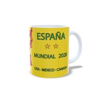 Taza Mundial 2026 España | Taza fútbol España USA México Canadá | Regalo aficionado fútbol. Conecta+y+compra - details 2