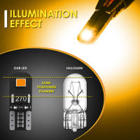 2x Luces LED T10 Para Vehículos Bombillas W5W Canbus 6000K Luz Interior Del Coche Lámpara De Lectura Luz De Placa De Licencia Naranja Universal 12V 1W - details 2
