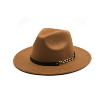 Nueva Moda Invierno Otoño Imitación Lana Hombres Mujeres Sombreros Fedoras Jazz European American Cuello Redondo Sombreros Bowler - details 7