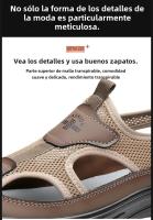 Sandalias De HENGBAHE Para Hombre Estilo Nuevo Cómodas Y Livianas Con Suela Gruesa Y Material De Malla Tipo De Sandalia De Envío Al Tobillo Zapatos Casuales - details 11