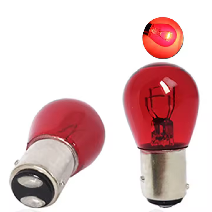2Pcs BAW15D BAW15S Lámparas De Freno Y Señal Traseras Rojas Para Coche 12V PR21/5W 21W Universal Para GM/Ford/SAAB - 1