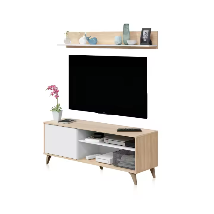 Habitdesign -Mueble TV con estante Kikua Plus - 1